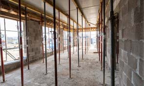 Rohbau Innenaufnahmen auf Baustelle in Kaisersesch 